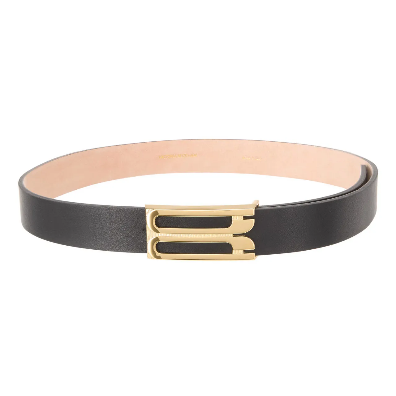 VICTORIA BECKHAM Frame Logo Belt - Black