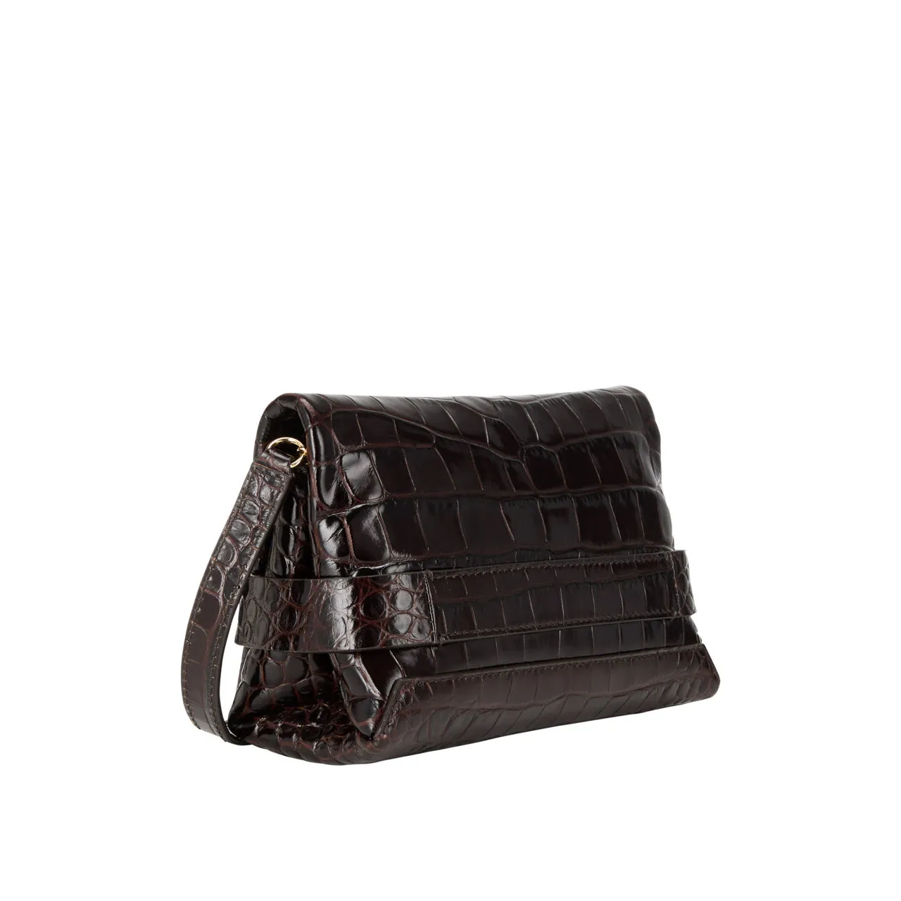 VICTORIA BECKHAM Mini B Pouch Bag - Espresso