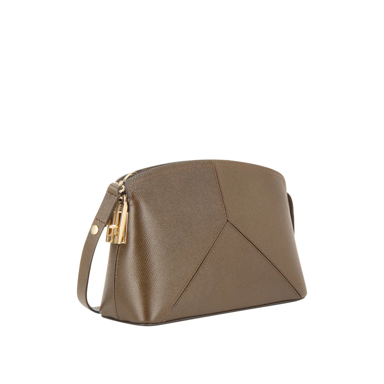 VICTORIA BECKHAM The Victoria Leather Crossbody Bag - Khaki