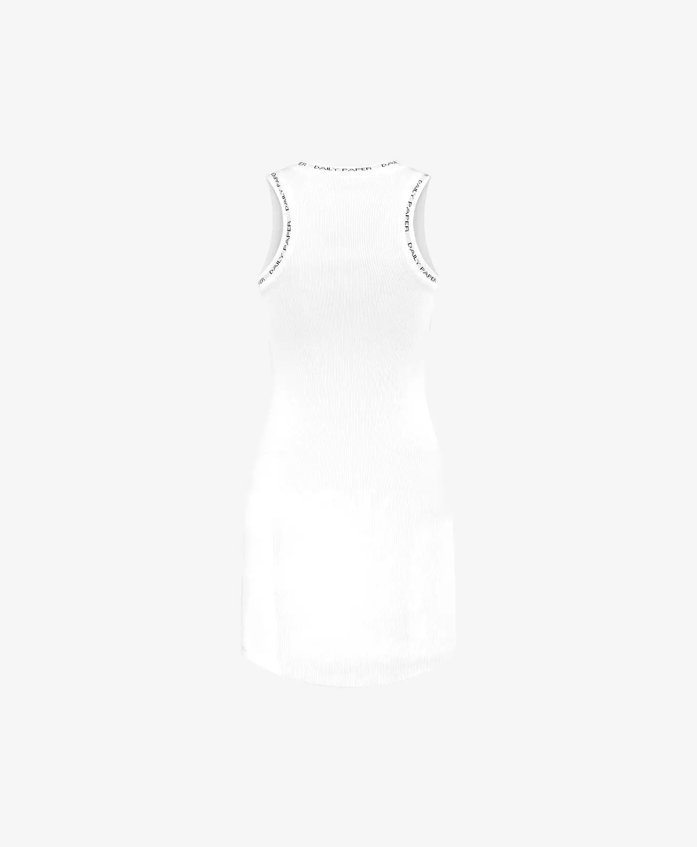 White Erib Tank Dress