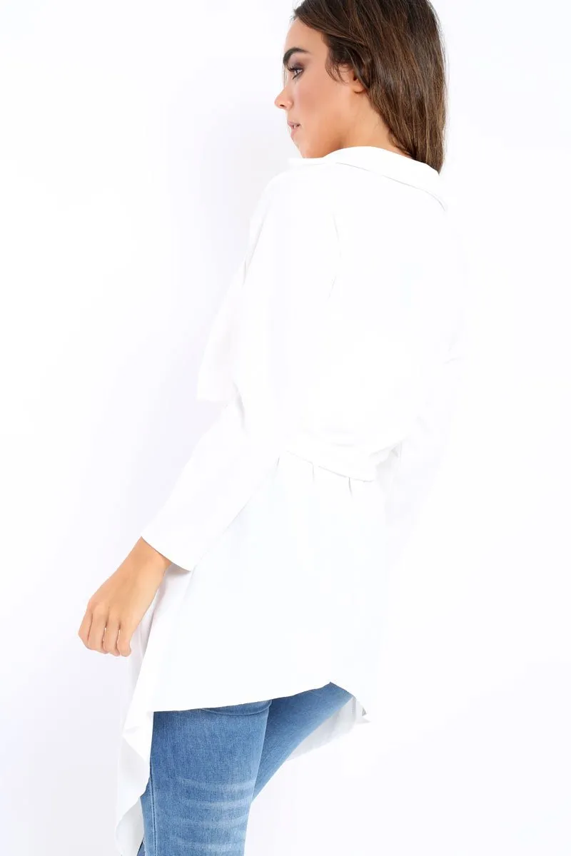 White Waterfall Frill Jacket - Bexley