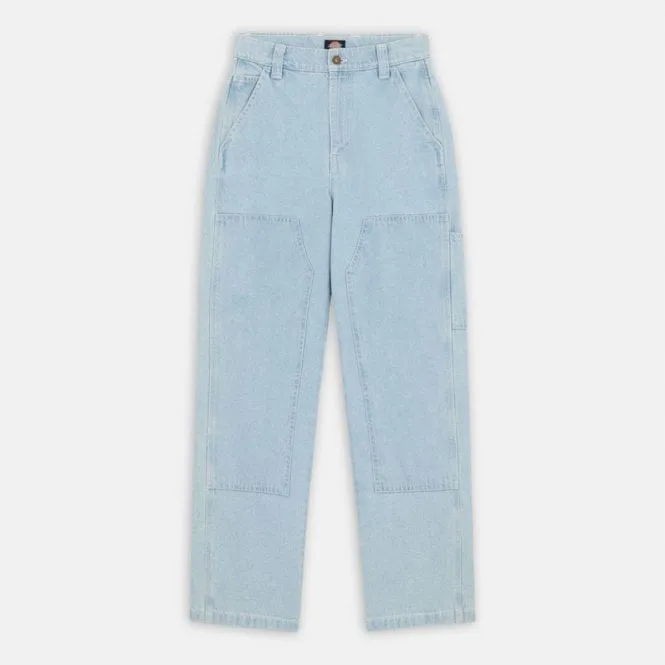 Women's Madison Double Knee Denim Loose - Vintage Blue