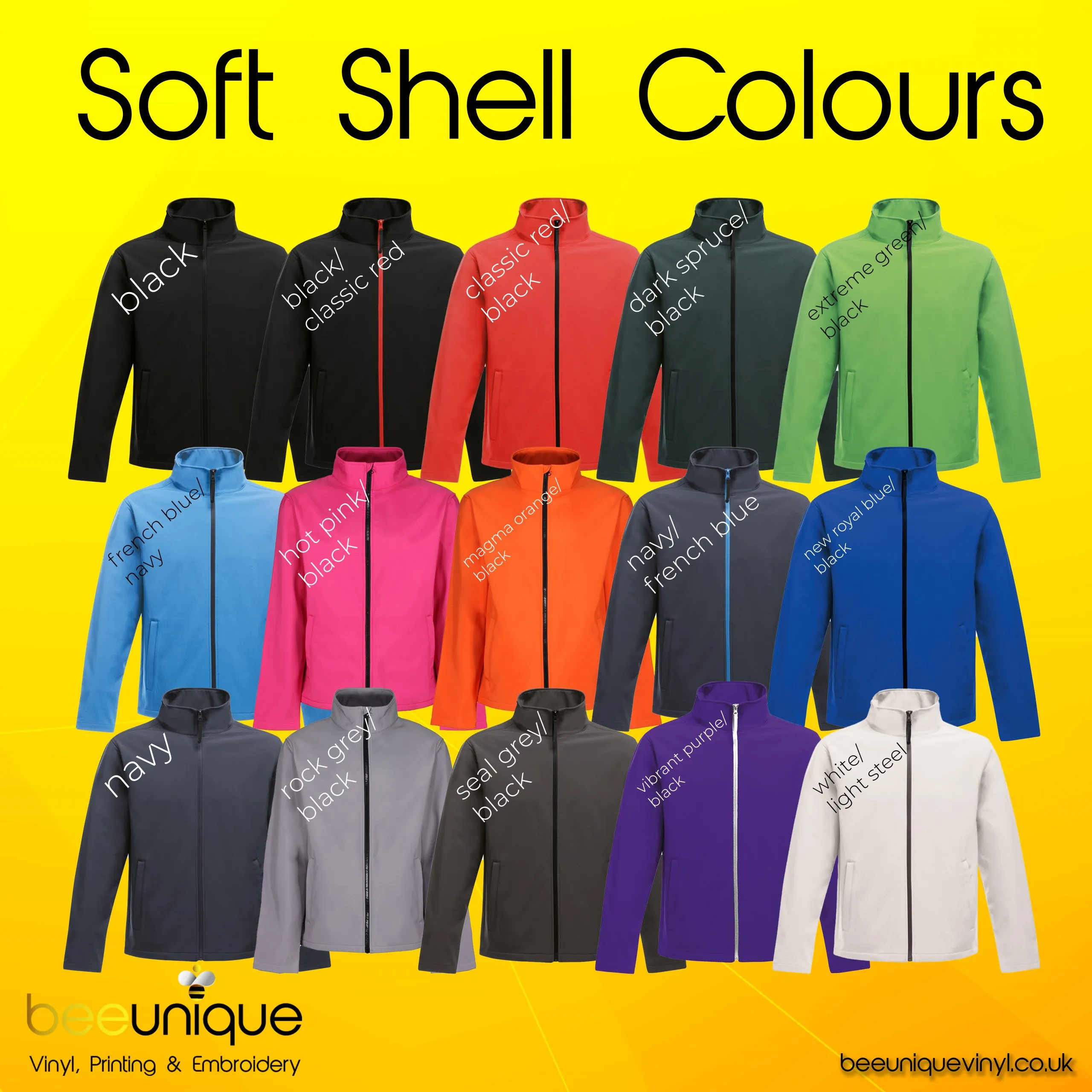 Workwear Bundle 12 | Bee Unique | Polos, Hoodies & Softshell